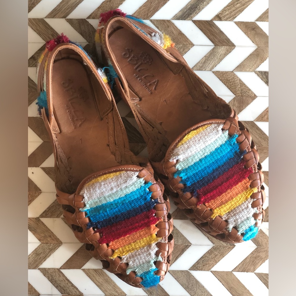 //SBICCA// Rainbow Flats - Leather